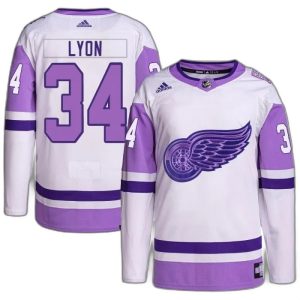 Shop Alex Lyon Detroit Red Wings Youth Adidas White Purple Hockey Fights Cancer Primegreen Authentic Jersey Online Buy Alex Lyon Detroit Red Wings Youth Adidas White Purple Hockey Fights Cancer Primegreen Authentic Jersey Online