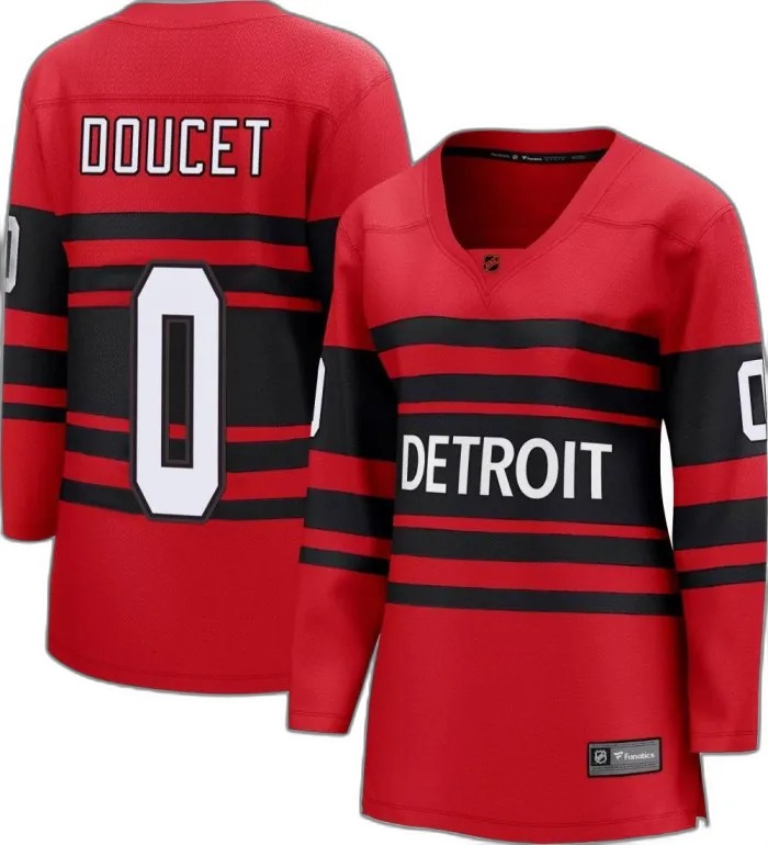 Shop Alexandre Doucet Detroit Red Wings Women’S Fanatics Branded Red Special Edition 2.0 Jersey Breakaway Online Buy Alexandre Doucet Detroit Red Wings Women’S Fanatics Branded Red Special Edition 2.0 Jersey Breakaway Online