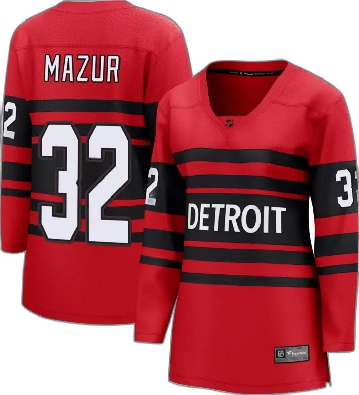 Shop Carter Mazur Detroit Red Wings Women’S Fanatics Branded Red Special Edition 2.0 Jersey Breakaway Online Buy Carter Mazur Detroit Red Wings Women’S Fanatics Branded Red Special Edition 2.0 Jersey Breakaway Online