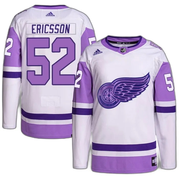 Shop Authentic Jersey Jonathan Ericsson Detroit Red Wings Youth Adidas White Purple Hockey Fights Cancer Primegreen Online Buy Authentic Jersey Jonathan Ericsson Detroit Red Wings Youth Adidas White Purple Hockey Fights Cancer Primegreen Online