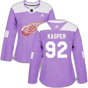 Buy  Marco Kasper Detroit Red Wings Women’S Adidas Purple Hockey Fights Cancer Practice Authentic Jersey  Online