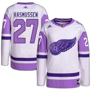 Shop Authentic Jersey Michael Rasmussen Detroit Red Wings For Men Adidas White Purple Hockey Fights Cancer Primegreen Online Buy Authentic Jersey Michael Rasmussen Detroit Red Wings For Men Adidas White Purple Hockey Fights Cancer Primegreen Online