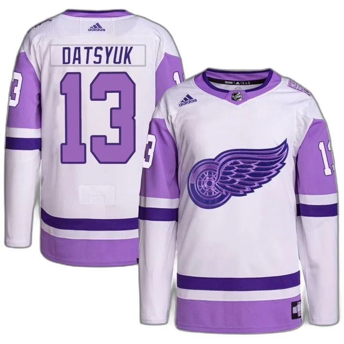 Shop Authentic Jersey Pavel Datsyuk Detroit Red Wings For Men Adidas White Purple Hockey Fights Cancer Primegreen Online Buy Authentic Jersey Pavel Datsyuk Detroit Red Wings For Men Adidas White Purple Hockey Fights Cancer Primegreen Online