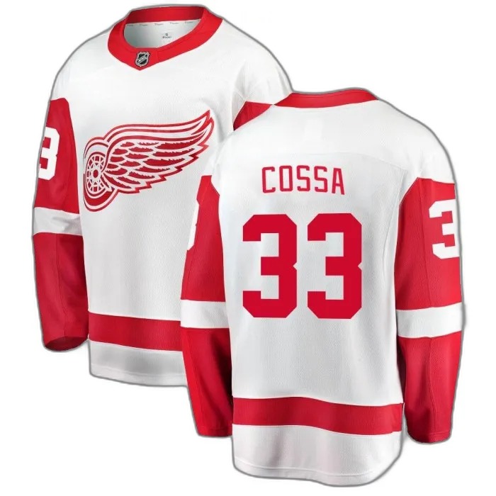 Shop Sebastian Cossa Detroit Red Wings Youth Fanatics Branded White Away Jersey Breakaway Online Buy Sebastian Cossa Detroit Red Wings Youth Fanatics Branded White Away Jersey Breakaway Online