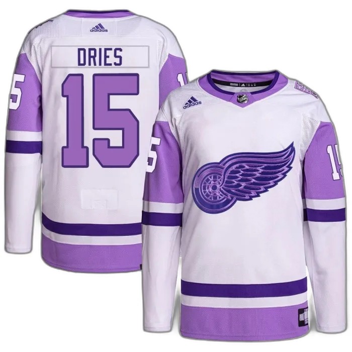 Shop Sheldon Dries Detroit Red Wings For Men Adidas White Purple Hockey Fights Cancer Primegreen Authentic Jersey Online Buy Sheldon Dries Detroit Red Wings For Men Adidas White Purple Hockey Fights Cancer Primegreen Authentic Jersey Online