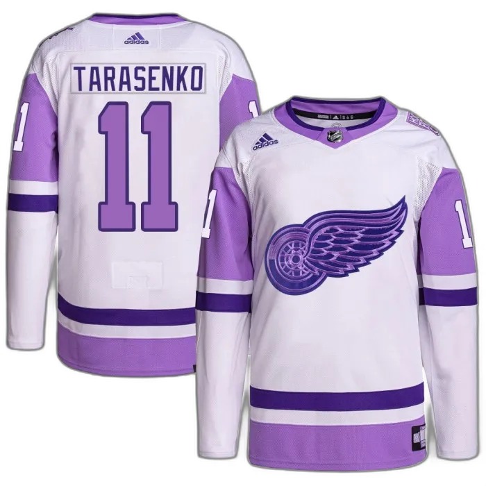 Shop Vladimir Tarasenko Detroit Red Wings Youth Adidas White Purple Hockey Fights Cancer Primegreen Authentic Jersey Online Buy Vladimir Tarasenko Detroit Red Wings Youth Adidas White Purple Hockey Fights Cancer Primegreen Authentic Jersey Online